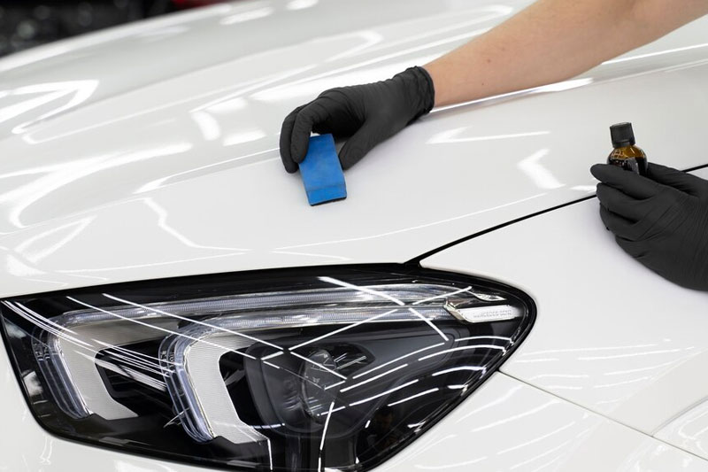 High-quality ceramic coating services for vehicle protection at Safalux Auto Care